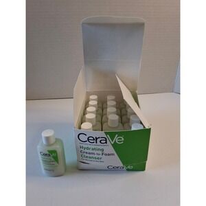 CeraVe Hydrating Cream to Foam Cleanser Normal to Dry Skin 1oz Travel Sz Lot 15